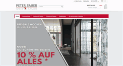 Desktop Screenshot of gardinen-sauer.de